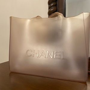Authentic Chanel rubber tote
